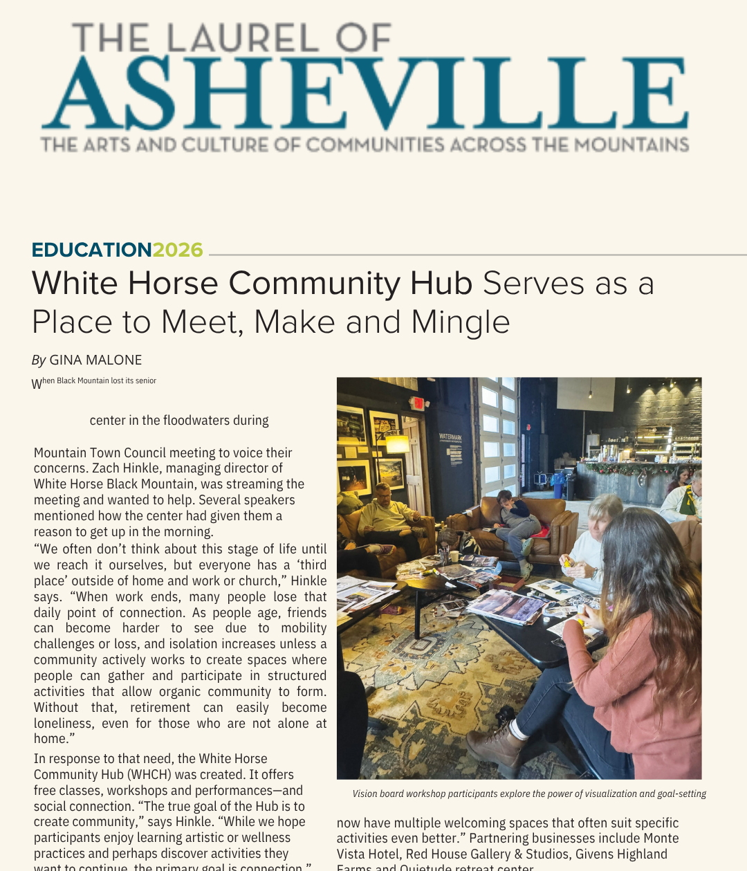 White Horse Community Hub: A Place to Meet, Make, and Mingle