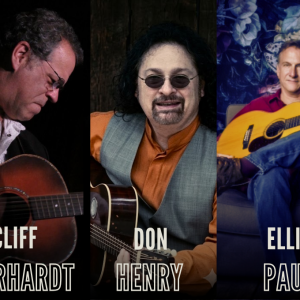 Cliff Eberhardt, Ellis Paul, and Don Henry