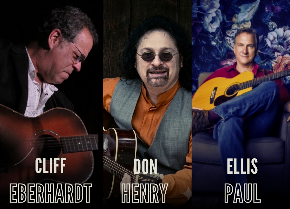 Cliff Eberhardt, Ellis Paul, and Don Henry
